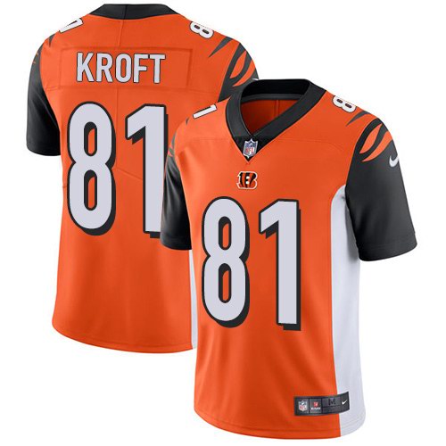 Nike Men & Women & Youth Bengals 81 Tyler Kroft Orange NFL Vapor Untouchable Limited Jersey,We sell and wholesale Nike Men & Women & Youth Bengals 81 Tyler Kroft Orange NFL Vapor Untouchable Limited Jersey on line form chian!
